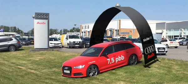 Bannerbow for Car Showroom Forecourts [Audi]
