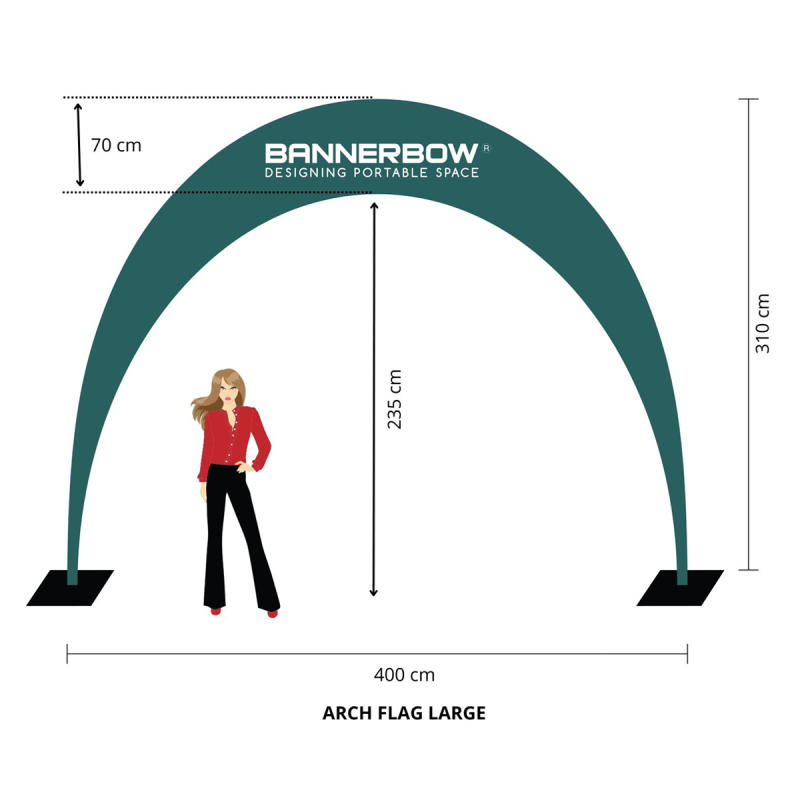 Arch Flag Size Diagram (Large)