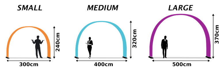 Event Arch Indoor - Sizes